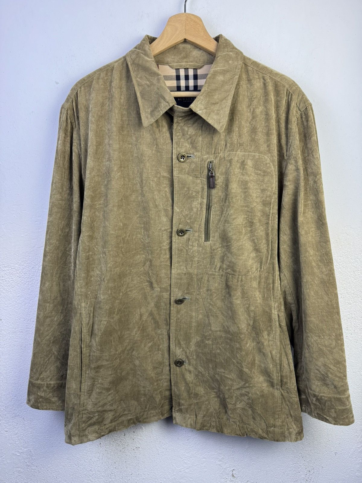 Burberry Burberry London Corduroy Button ups Jacket Size US L / EU 52-54 / 3 - 1 Thumbnail