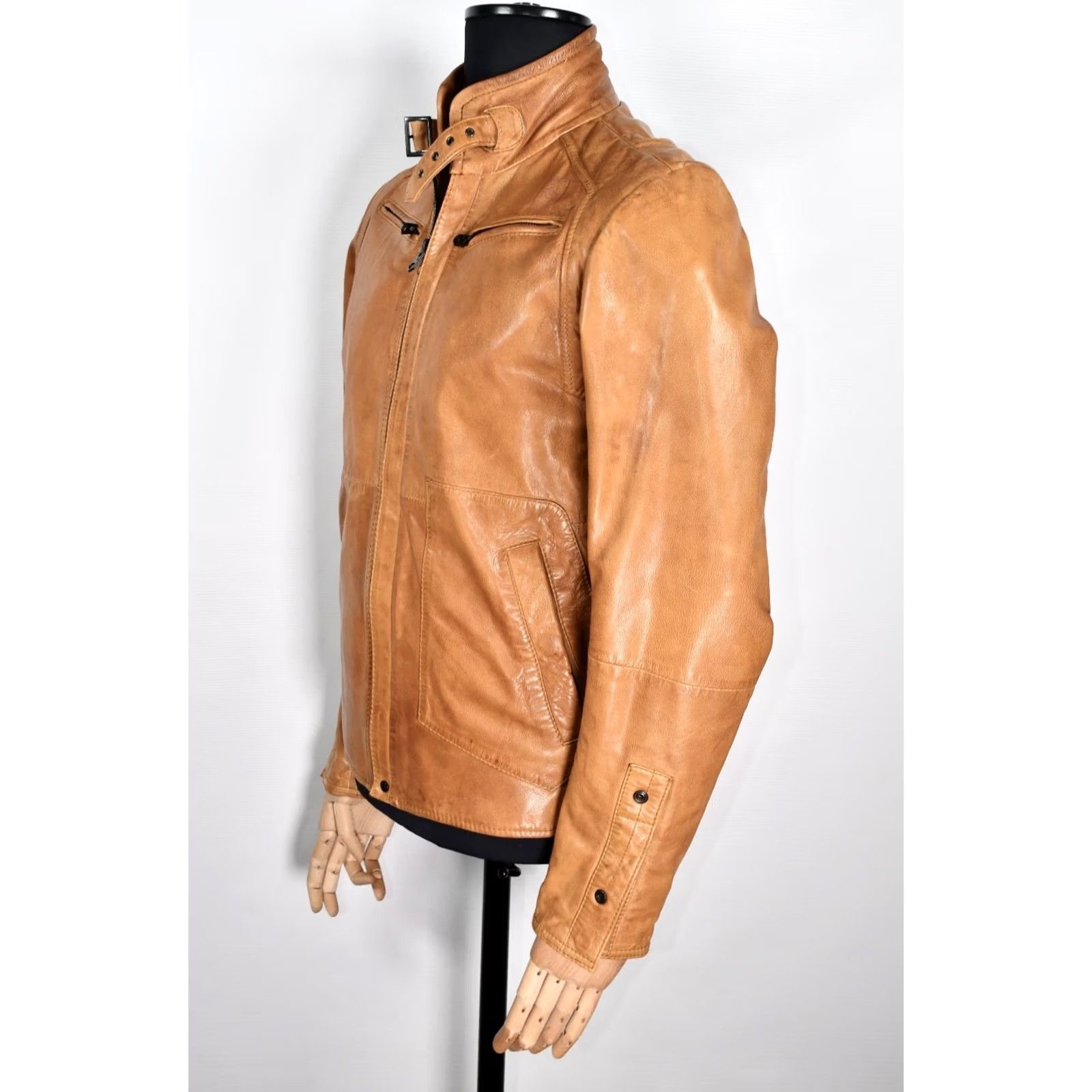 G-Star G-Star Brando Leather Jacket Mens M Brown Leather Jacket Size M Size US M / EU 48-50 / 2 - 6 Thumbnail