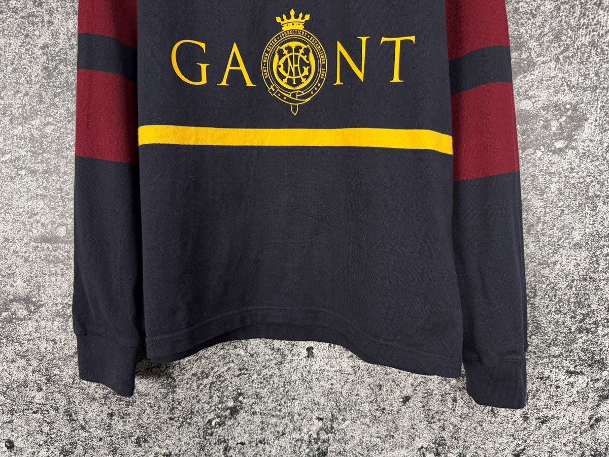 Gant GANT Vintage Polo Long Sleeve Rugby Shirt Big Logo Size M Size US M / EU 48-50 / 2 - 3 Thumbnail