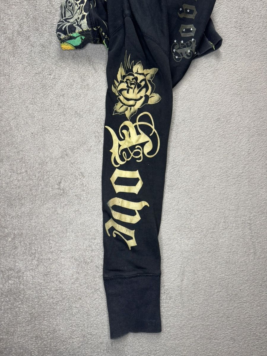 Japanese Brand Lobe Y2K Faded Rhinestone Hoodie Hysteric Glamour LGB style Size US S / EU 44-46 / 1 - 8 Thumbnail