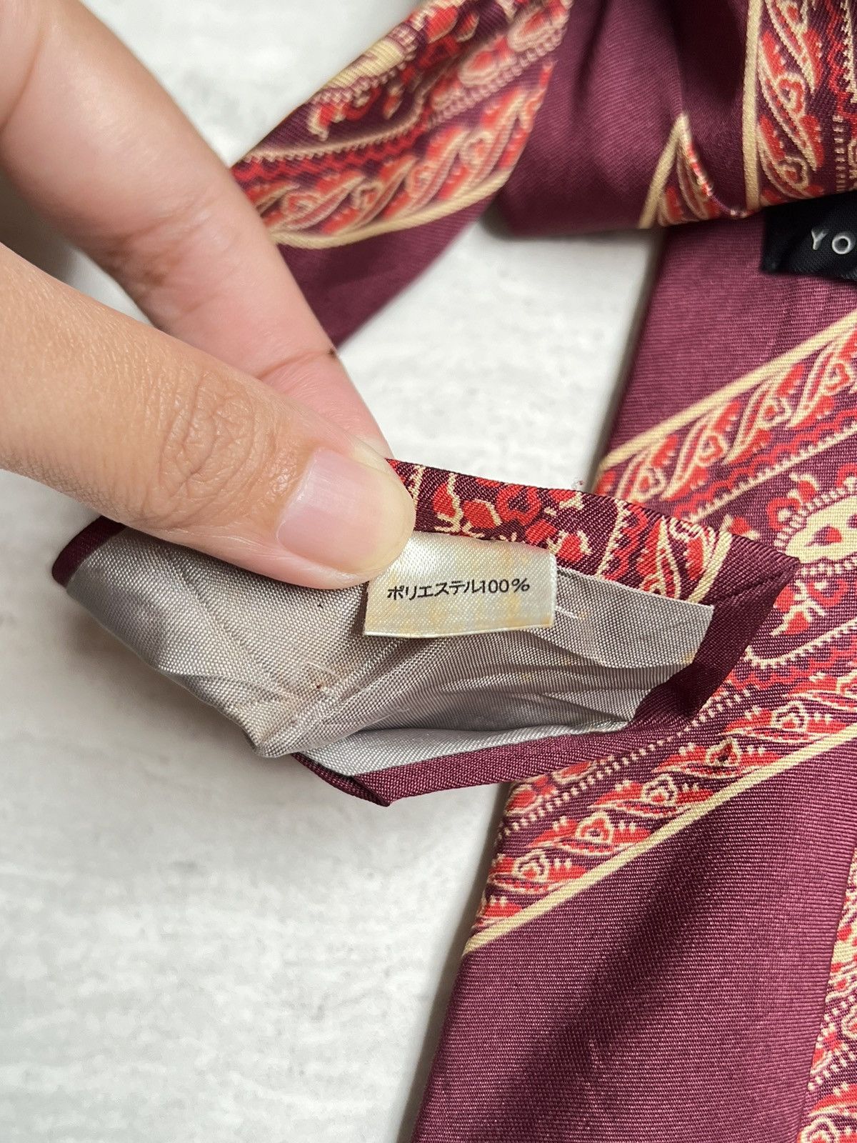 Yohji Yamamoto YOHJI YAMAMOTO Central Japan Railway Company Tie Size ONE SIZE - 7 Thumbnail