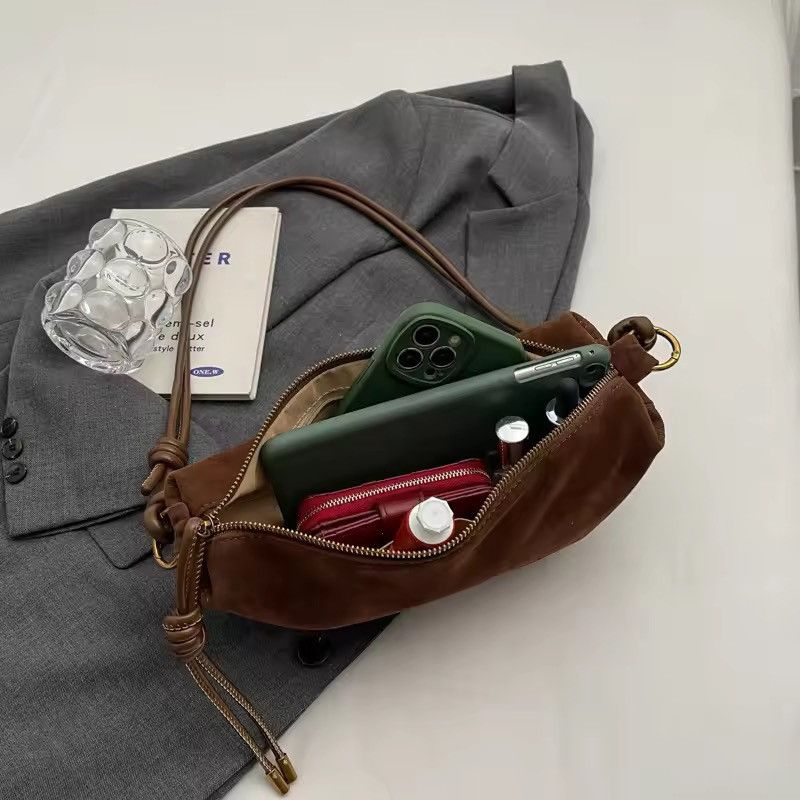 Japanese Brand × Vintage Faux Suede Shoulder Bag Size ONE SIZE - 4 Thumbnail