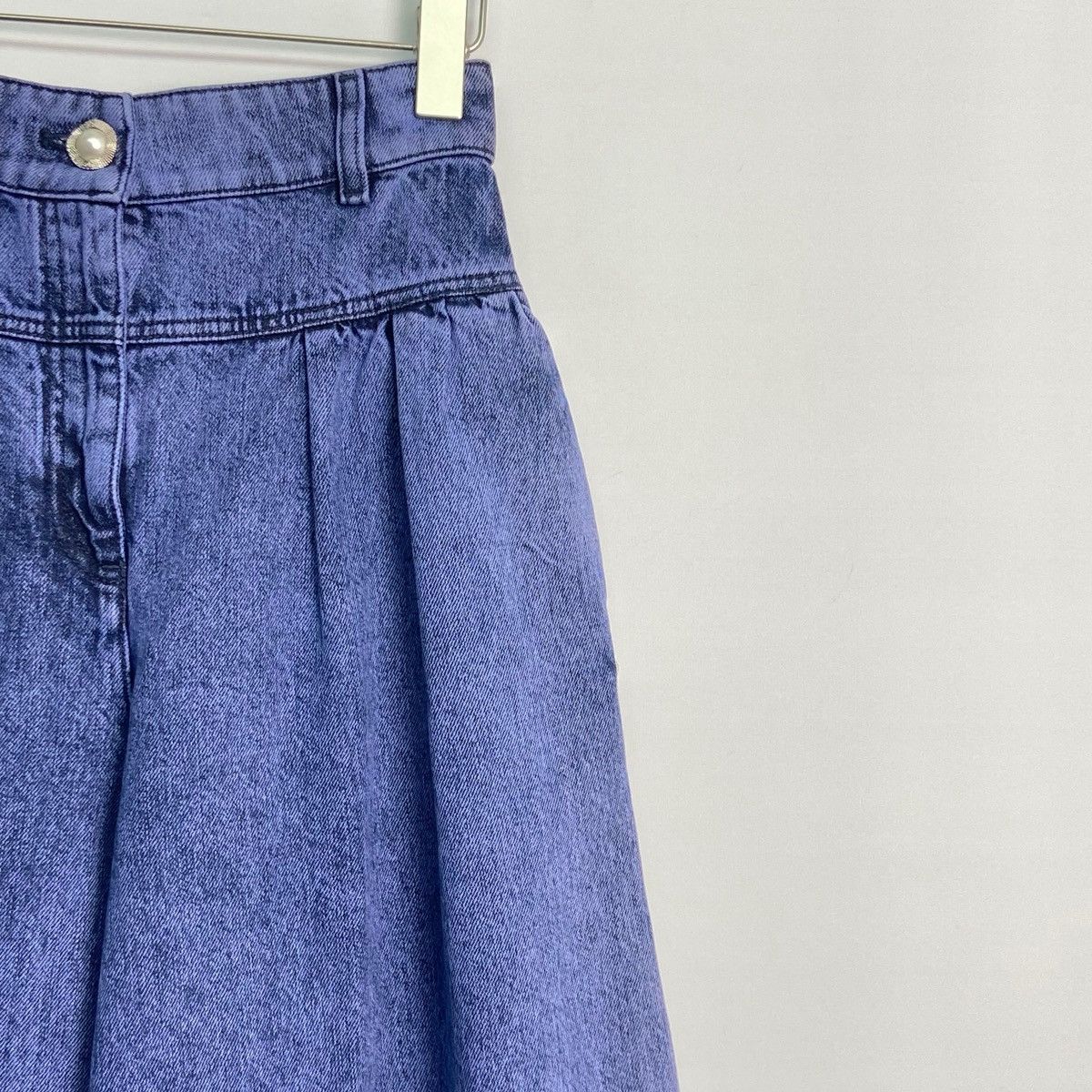 Chanel CHANEL FW22 Solid Washed Denim Wide-leg Jeans K26WX Size 24" / US 00 / IT 34 - 3 Thumbnail