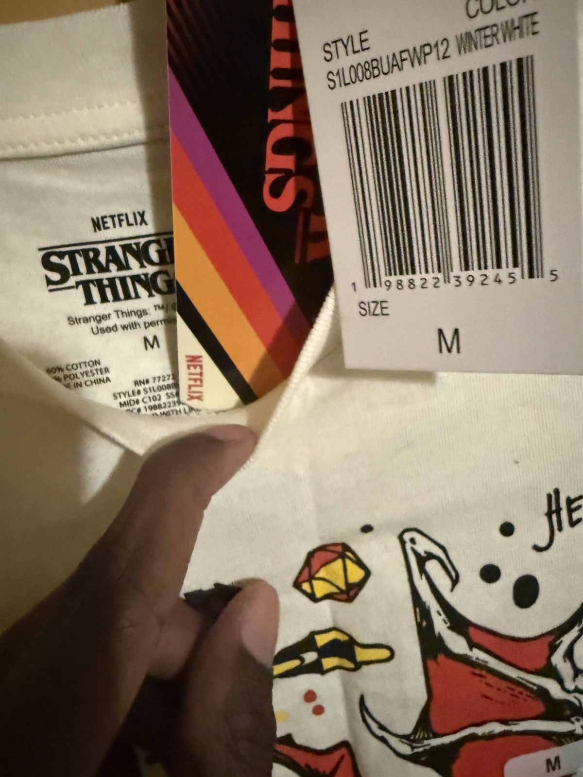 Other Stranger Things cream Graphic T-Shirt Meduim Size US M / EU 48-50 / 2 - 3 Thumbnail