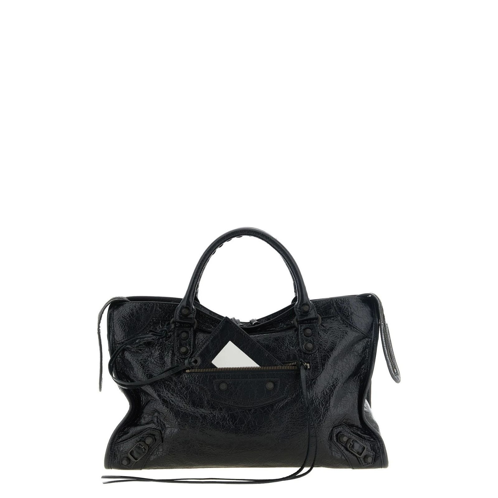 Balenciaga Le City Medium Black Top Handle Bag New & Authent, Women's