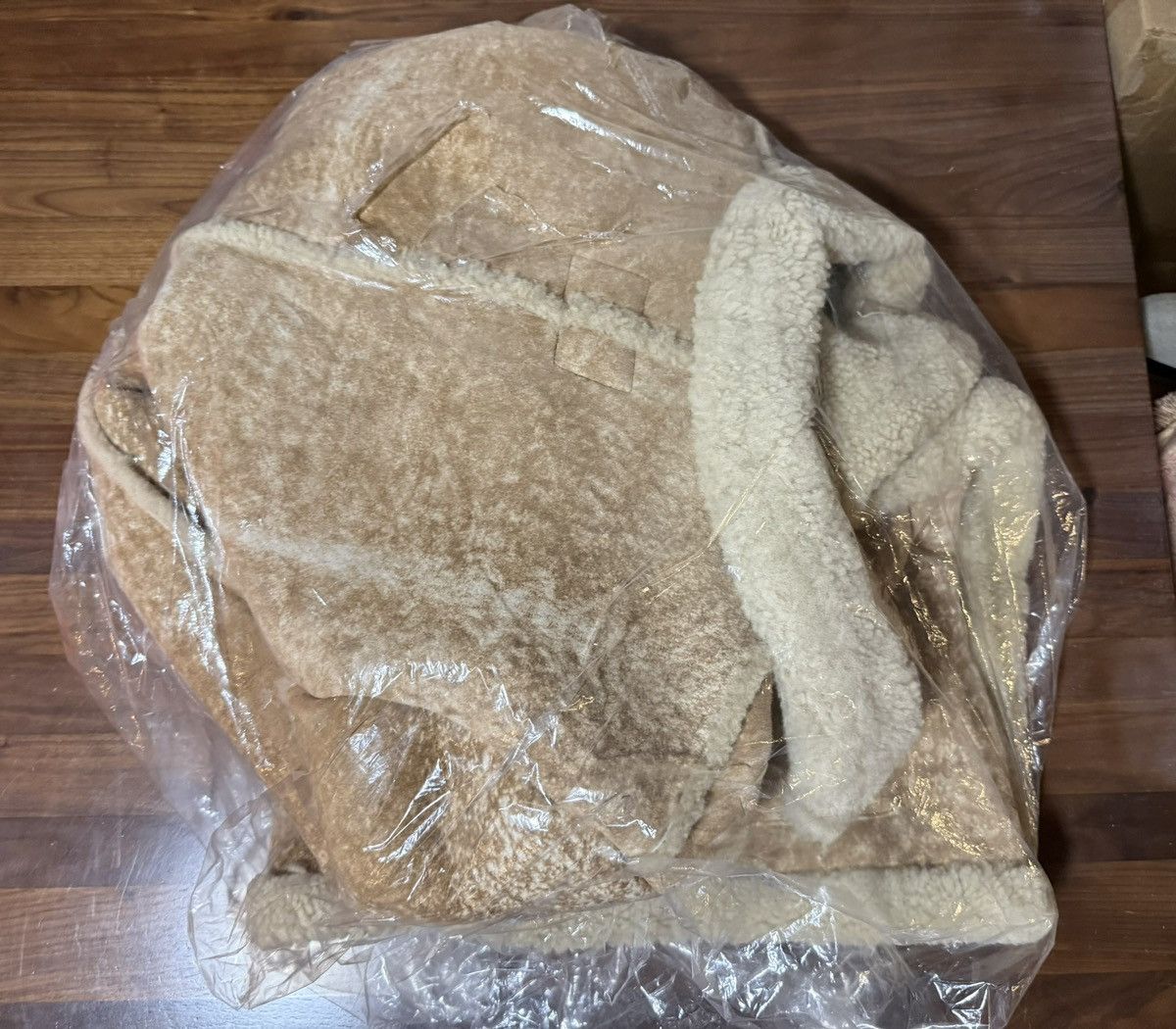 Schott × Supreme Supreme®/Schott® Shearling Coat Tan FW25 Sheepskin Size XL Size US XL / EU 56 / 4 - 5 Thumbnail