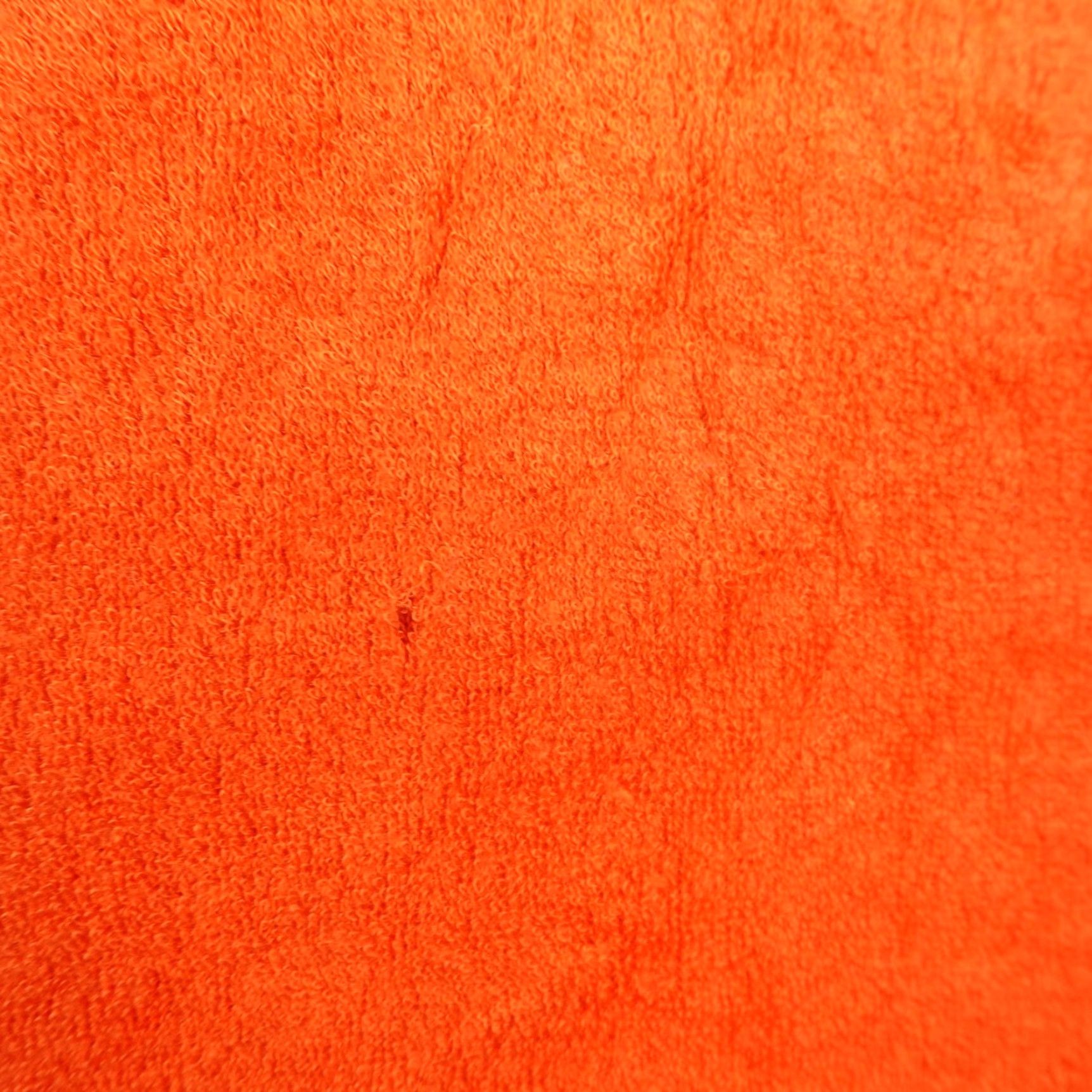CLOT VINTAGE Beeline Shirt Women’s Medium Orange Terry Cloth Crew Neck 60s Top - 60s, Made USA, Short Sleeves, Pullover, Casual Size M / US 6-8 / IT 42-44 - 4 Thumbnail
