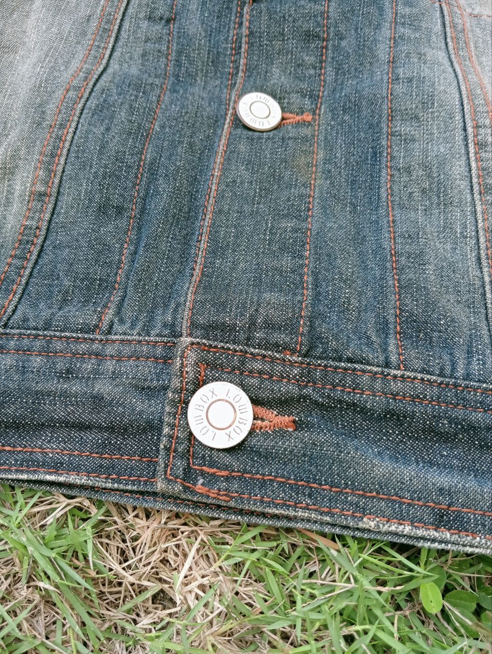 If Six Was Nine JAPANESE LOWBOX DISTRESSED DENIM JACKET Size US L / EU 52-54 / 3 - 4 Thumbnail