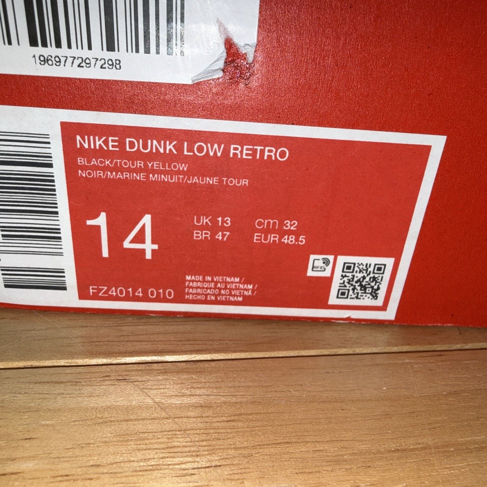 Nike Size 14 - Nike Dunk Low Vintage Michigan - OG Box Size US 14 / EU 47 - 9 Thumbnail