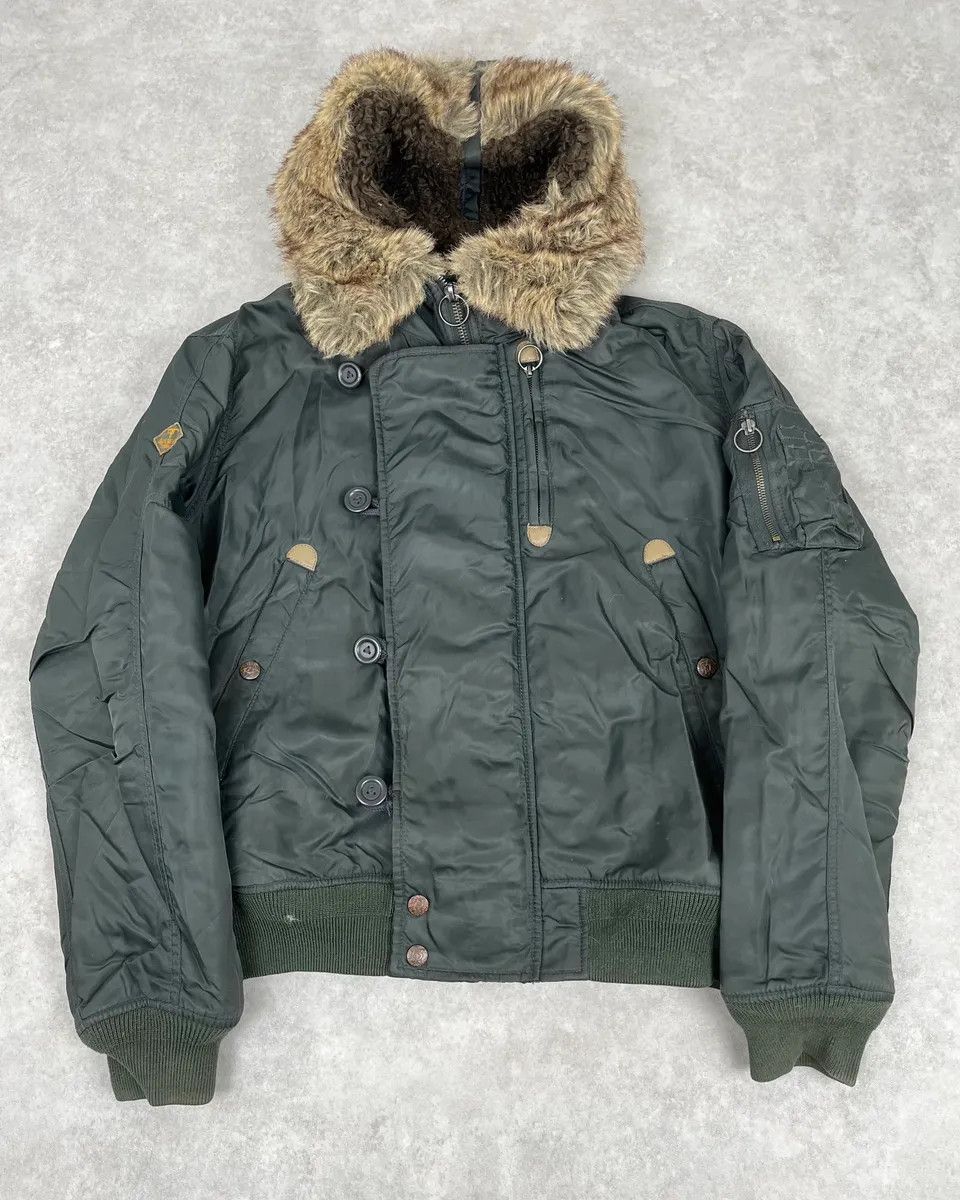 Diesel Diesel Aviator Khaki M-1 Bomber Jacket Size US M / EU 48-50 / 2 - 1 Thumbnail