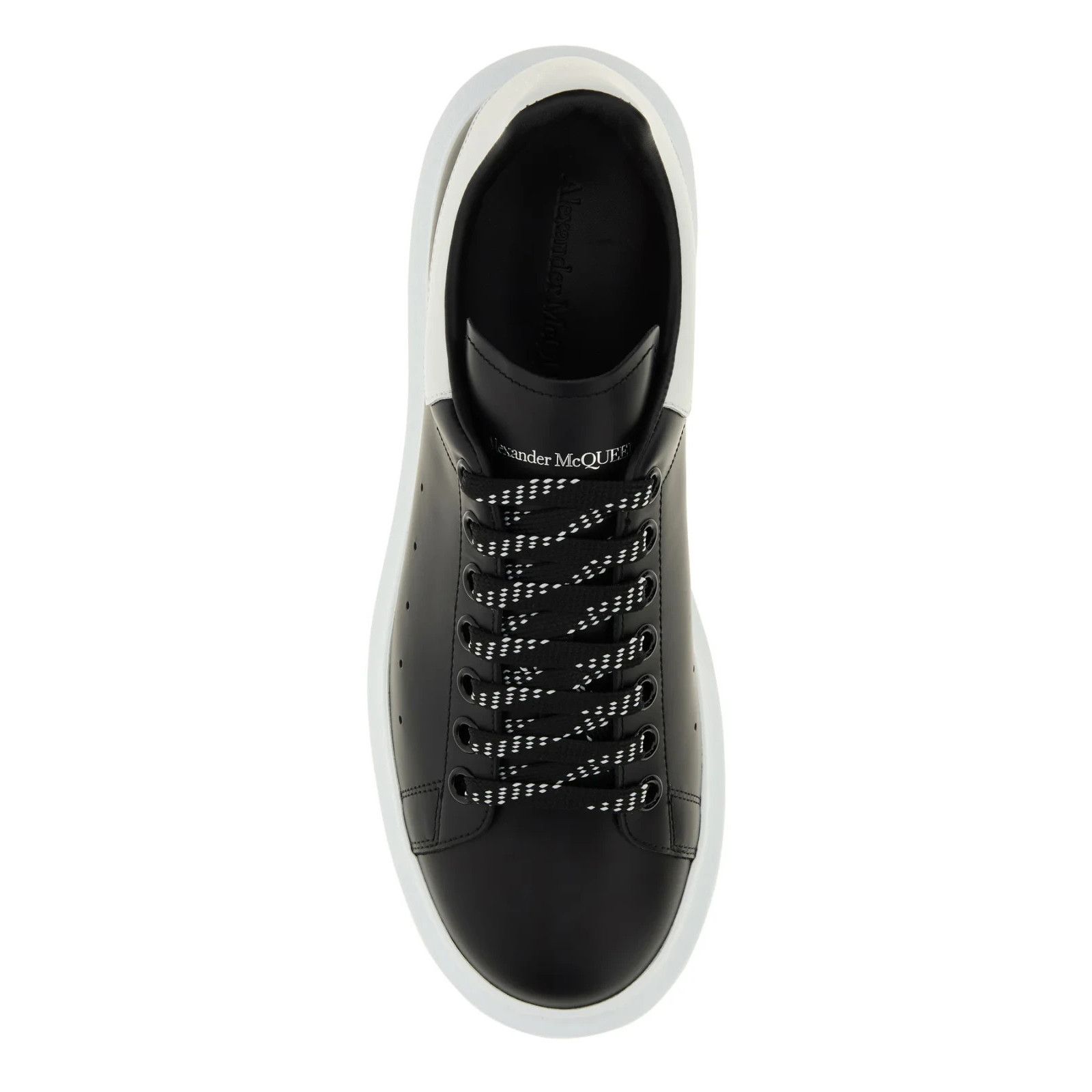 Alexander McQueen ALEXANDER MCQUEEN Black Leather Sneakers With White Leather Size US 9 / EU 42 - 4 Thumbnail