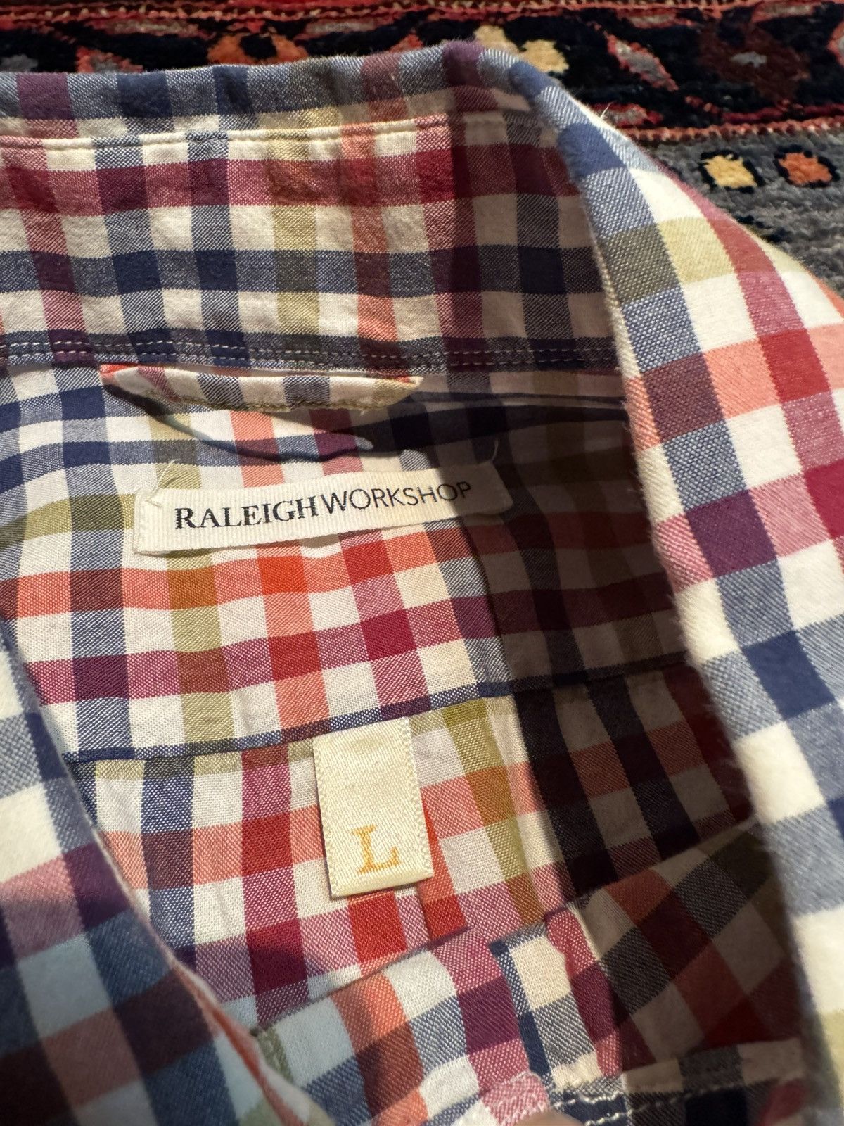 Raleigh Denim Raleigh Denim Multi Color Check Button Up (L) Size US L / EU 52-54 / 3 - 3 Thumbnail
