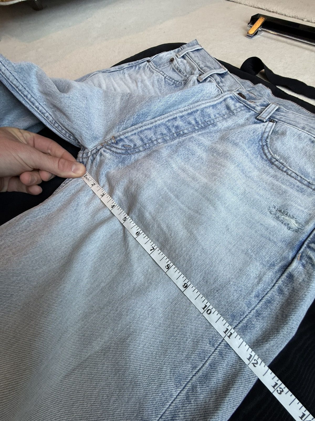 Celine $1.3k SS25 Celine knee rip Wesley jeans breezy point Hedi 30 Size US 30 / EU 46 - 8 Thumbnail