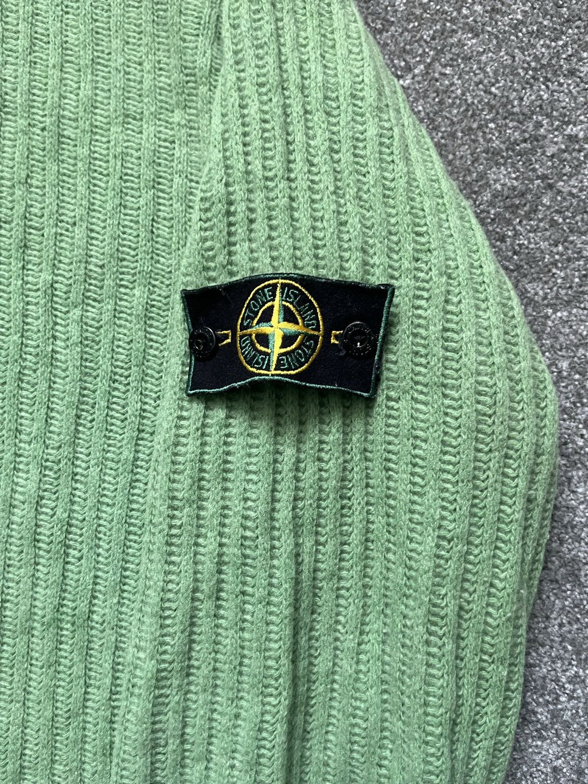 Vintage Stone Island 80s Ribbed Knitter Sweater Size US XL / EU 56 / 4 - 3 Thumbnail