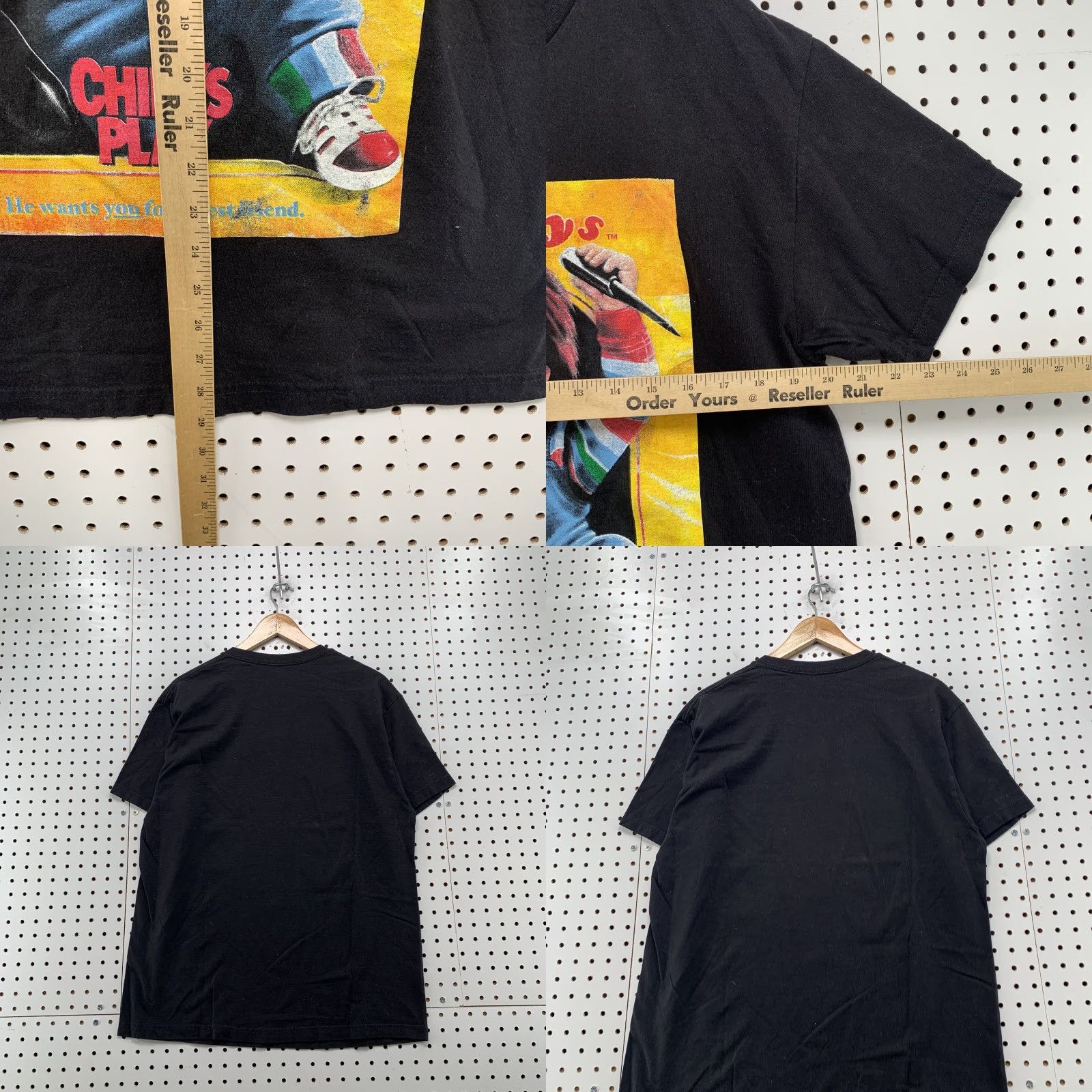 Vintage CHUCKY GRAPHIC T-SHIRT Men's Black Short Sleeve Size XL Child's Play Movie Mens Size US XL / EU 56 / 4 - 8 Thumbnail