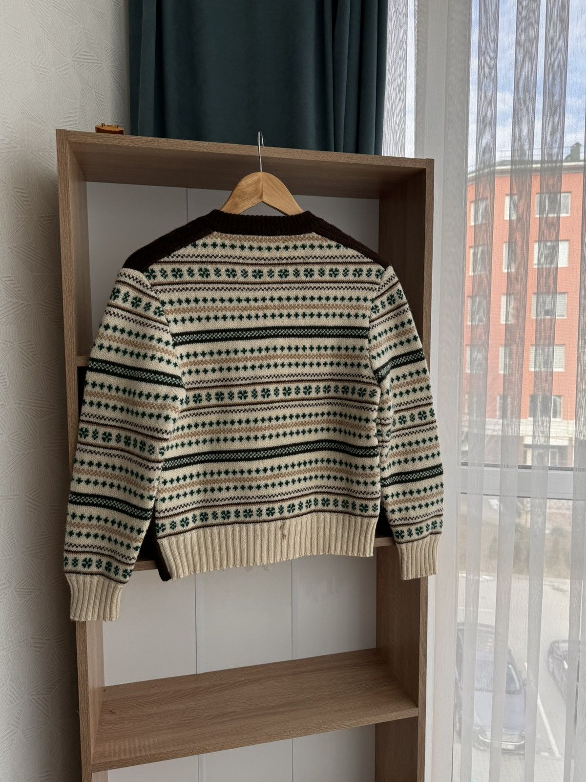 GIESSWEIN × Vintage Vintage Giesswein Tirol Floral Pure Wool Zip Sweater Size US S / EU 44-46 / 1 - 11 Thumbnail