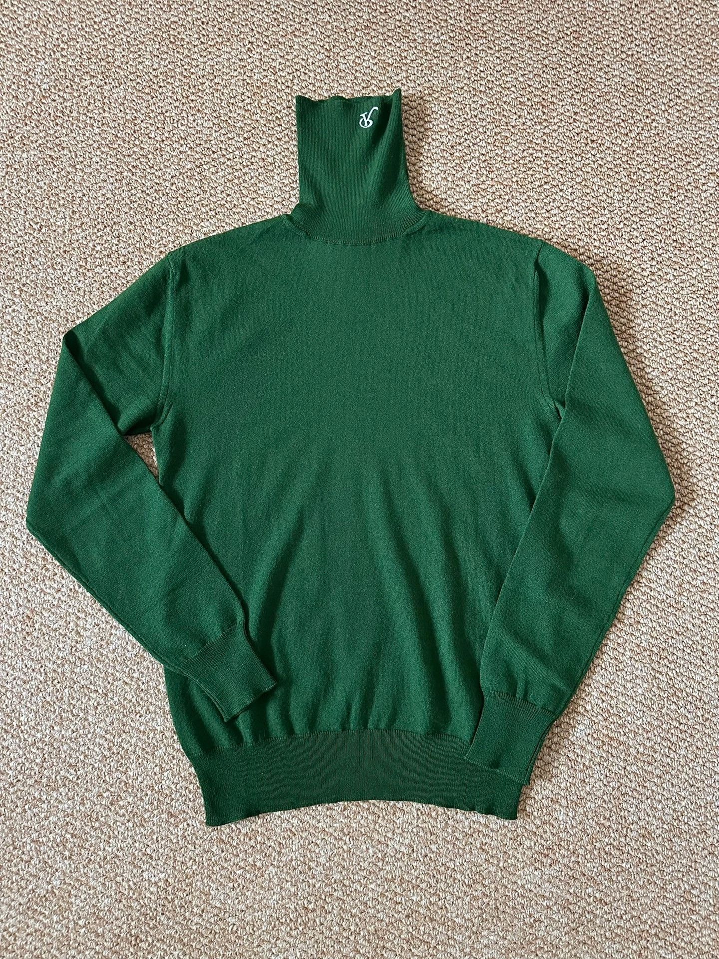 Raf Simons Raf Simons Medium Green Turtleneck Wool Base sweater Nextar Size US M / EU 48-50 / 2 - 1 Thumbnail