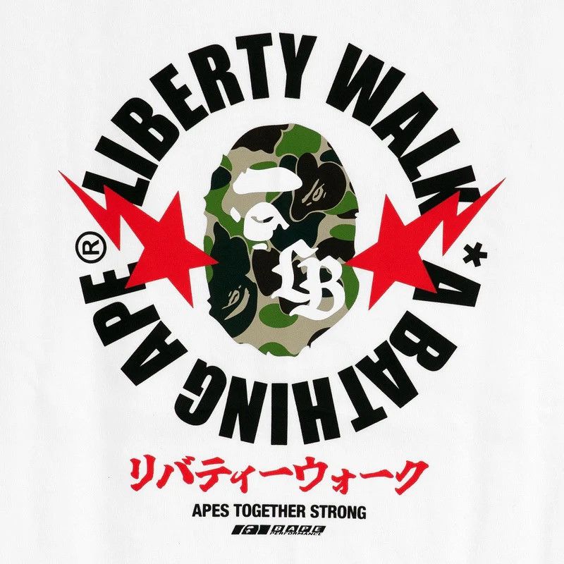 Bape Bape Liberty Walk Tee Size ONE SIZE - 3 Thumbnail