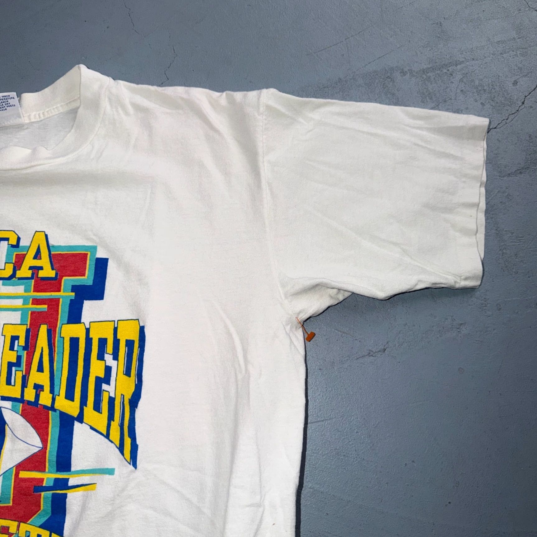 ESPIRIT VINTAGE UCA Cheerleader Athlete VTG T Shirt Men M White Shirt Y2K 2000s College Spirit Football Promo Size US M / EU 48-50 / 2 - 6 Thumbnail