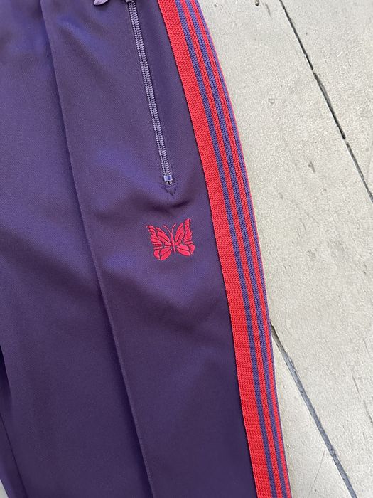 Needles Track Pants Narrow Poly Smooth 'Purple/Red