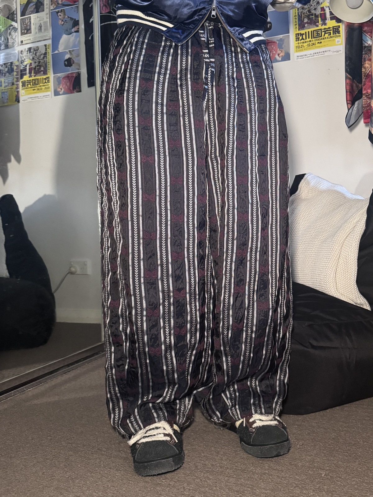 Needles HD Papillon Stripe Jacquard Pants Size US 30 / EU 46 - 1 Thumbnail