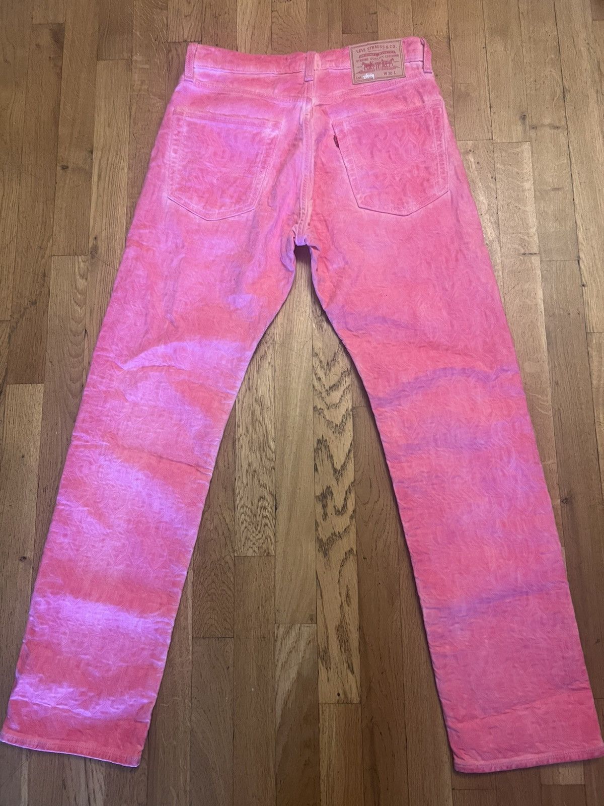 Levi's × Stussy Levi’s stussy jacquard jeans pink 30x30 Size US 30 / EU 46 - 4 Thumbnail