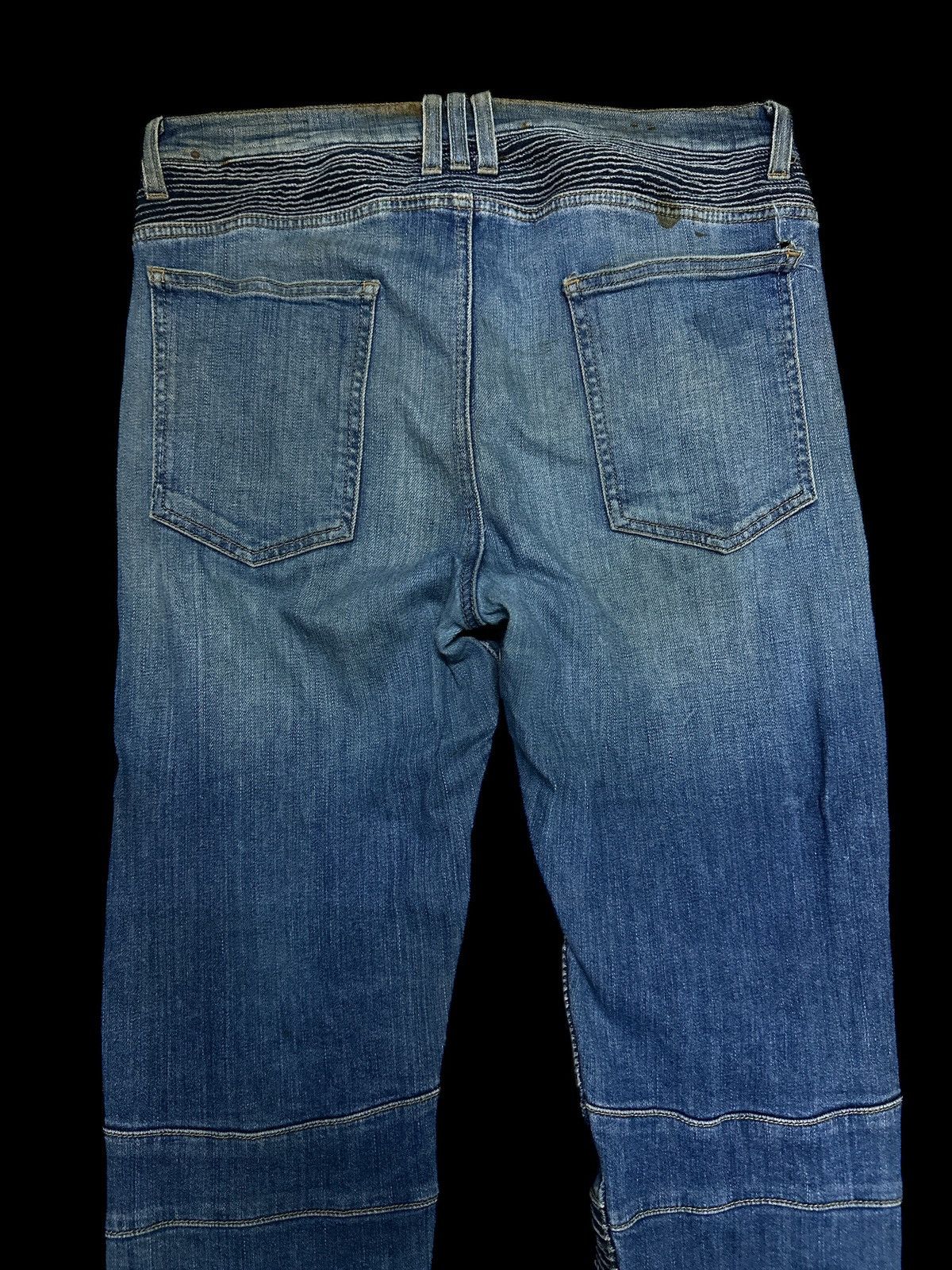 Japanese Brand Biker Jeans💥 Imprssve Balmain Style 💥 Size US 32 / EU 48 - 5 Thumbnail