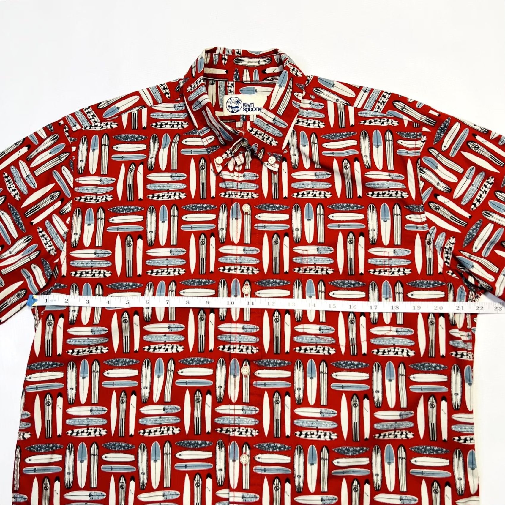Reyn Spooner Reyn Spooner Shirt Mens Medium Red Surfboards Hawaiian Aloha Button Up Summer Size US M / EU 48-50 / 2 - 5 Thumbnail