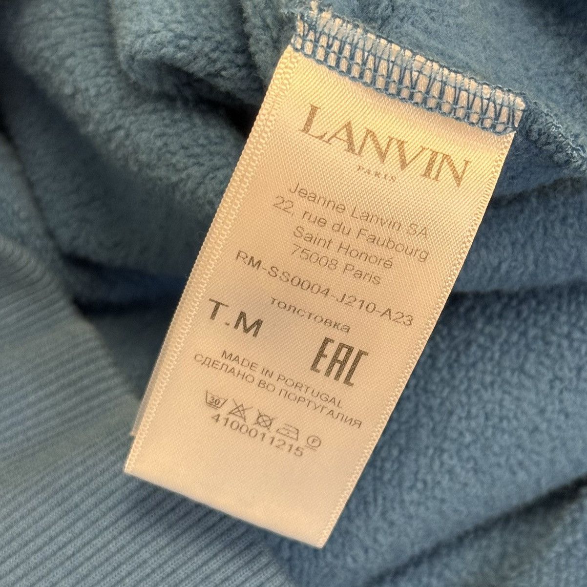 Lanvin Lanvin Classic Logo Crewneck Nepunte Blue Size US M / EU 48-50 / 2 - 4 Thumbnail