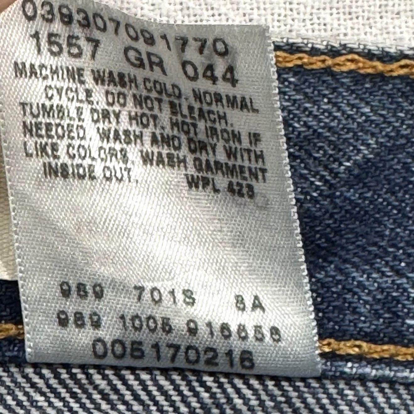 Levi's VINTAGE Levi’s 517 Bootcut Jeans Men’s 34x34 Dark Wash Denim Jeans Regular Blue 80s USA Mens Size US 34 / EU 50 - 5 Thumbnail