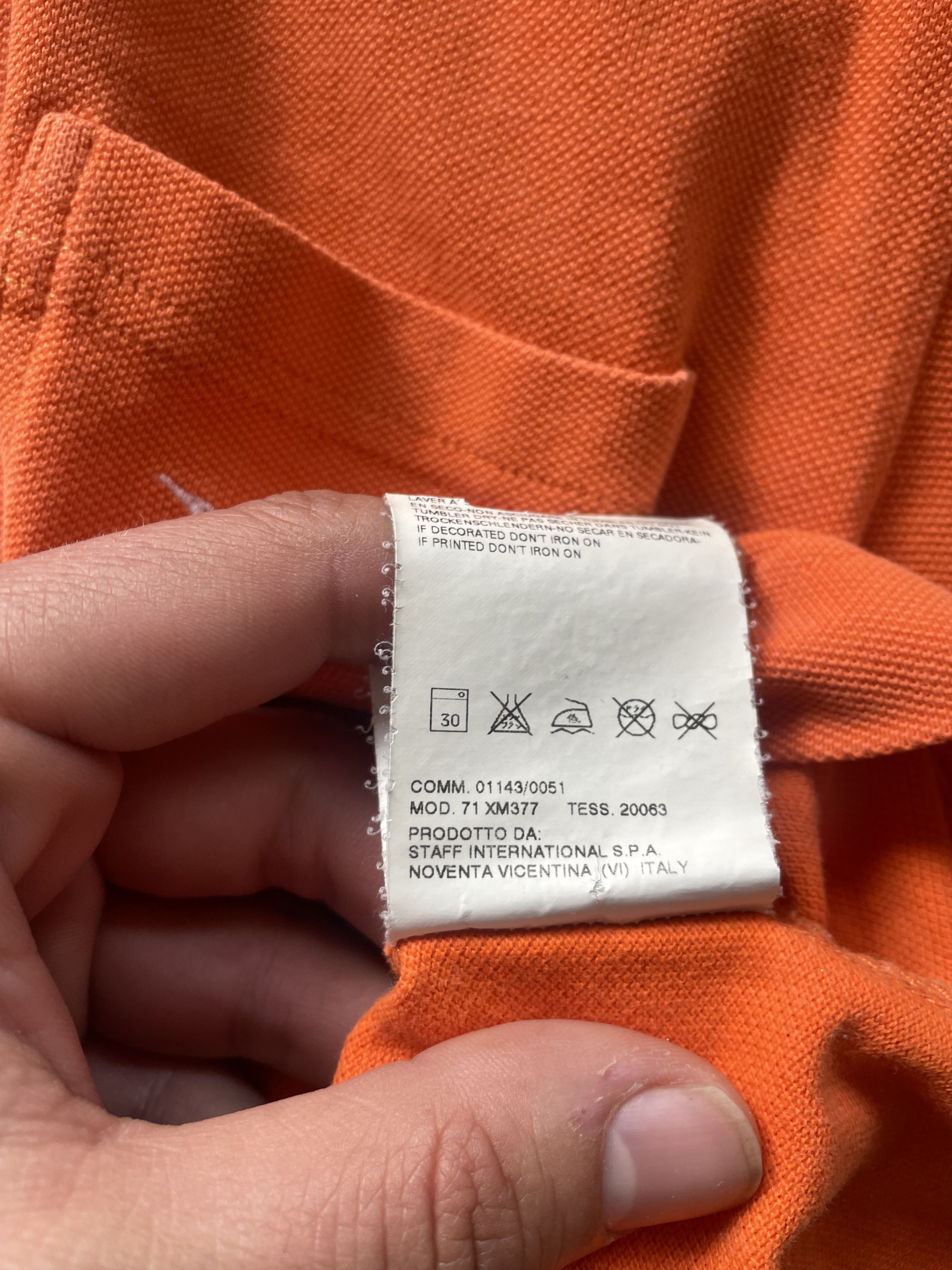 Dsquared2 SS05 Graffiti Logo Polo Orange Size US L / EU 52-54 / 3 - 13 Thumbnail