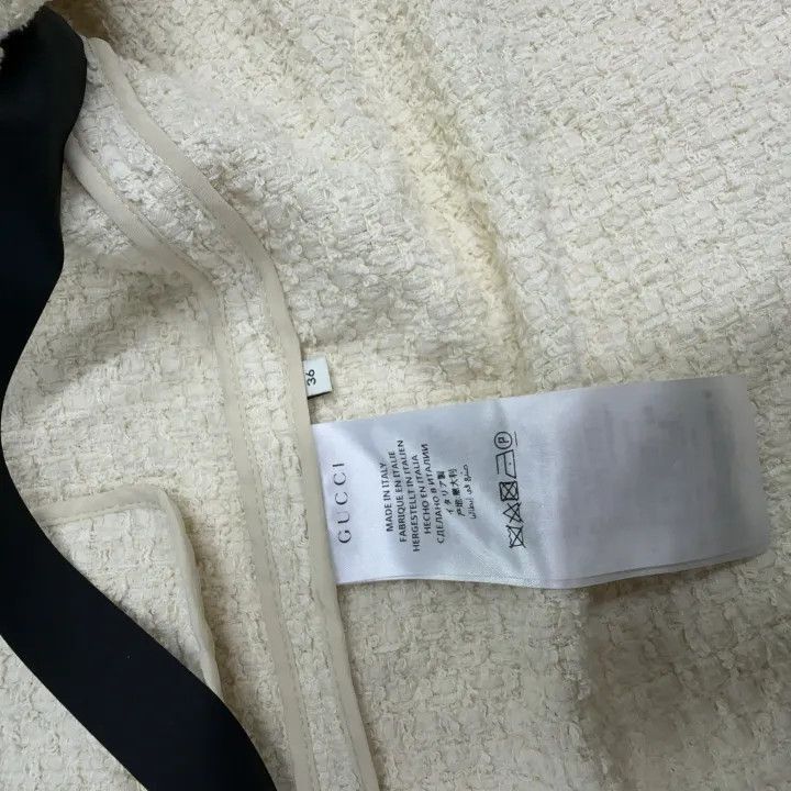 Gucci Gucci Color-Blocked Tweed Jacket for Women-2507 Size XXS / US 00 / IT 34 - 4 Thumbnail