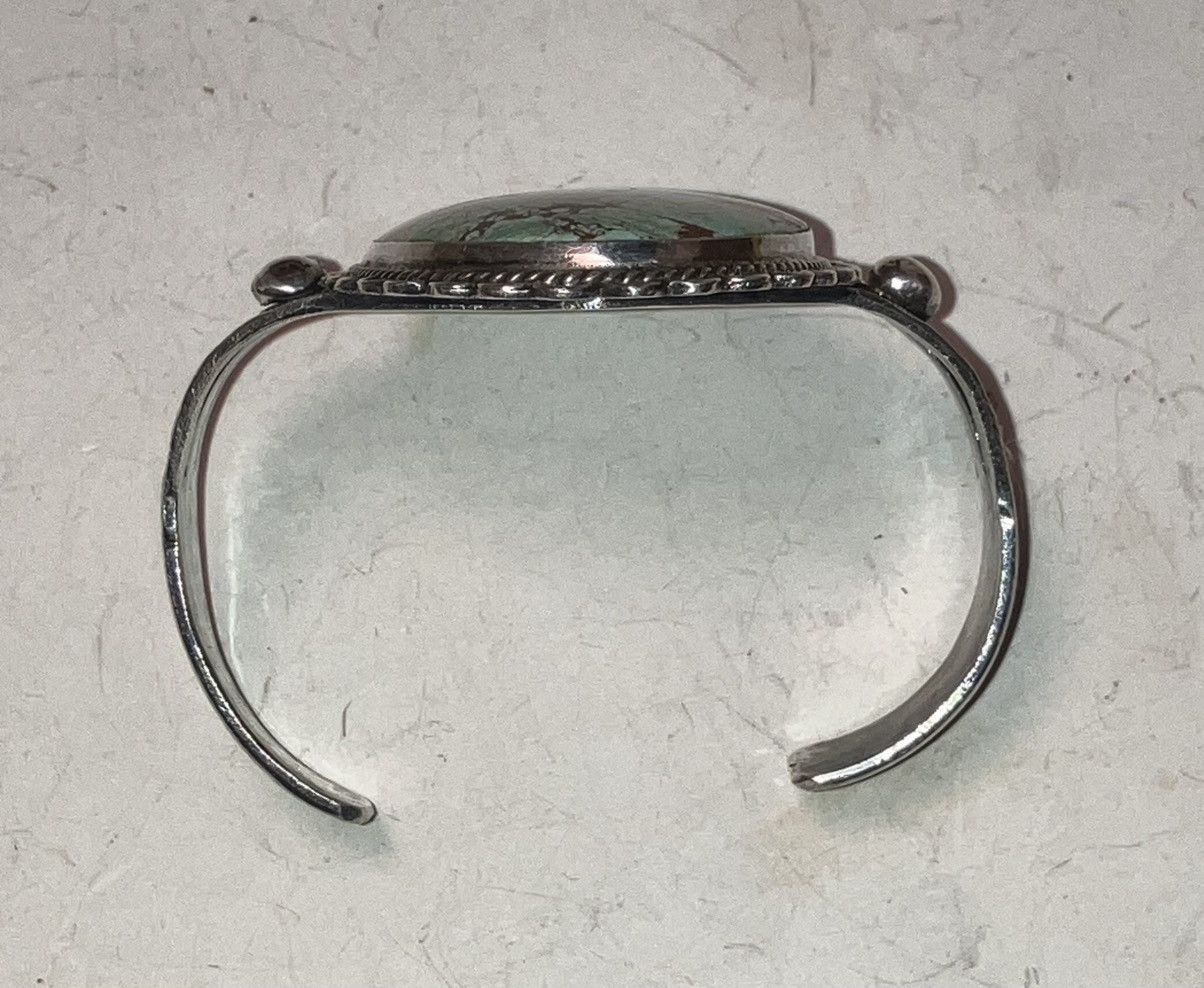 Other Navajo Cuff Bracelet with Large Number Eight Mine Turquoise Size ONE SIZE - 4 Thumbnail