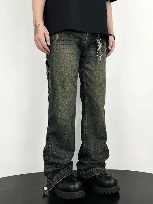 Designer × Japanese Brand × Vintage faded cargo workwear carpenter pants Size US 32 / EU 48 - 2 Thumbnail