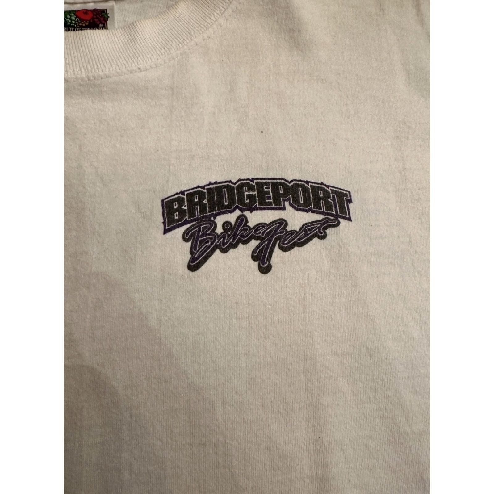 Harley Davidson VINTAGE Harley-Davidson T-Shirt Bridgeport California Bike Fest Chopper White 2XL Mens Size US XXL / EU 58 / 5 - 3 Thumbnail