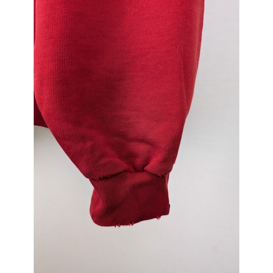 Balenciaga o1rshd1 Round Hoodie in Faded Red Size US S / EU 44-46 / 1 - 8 Thumbnail