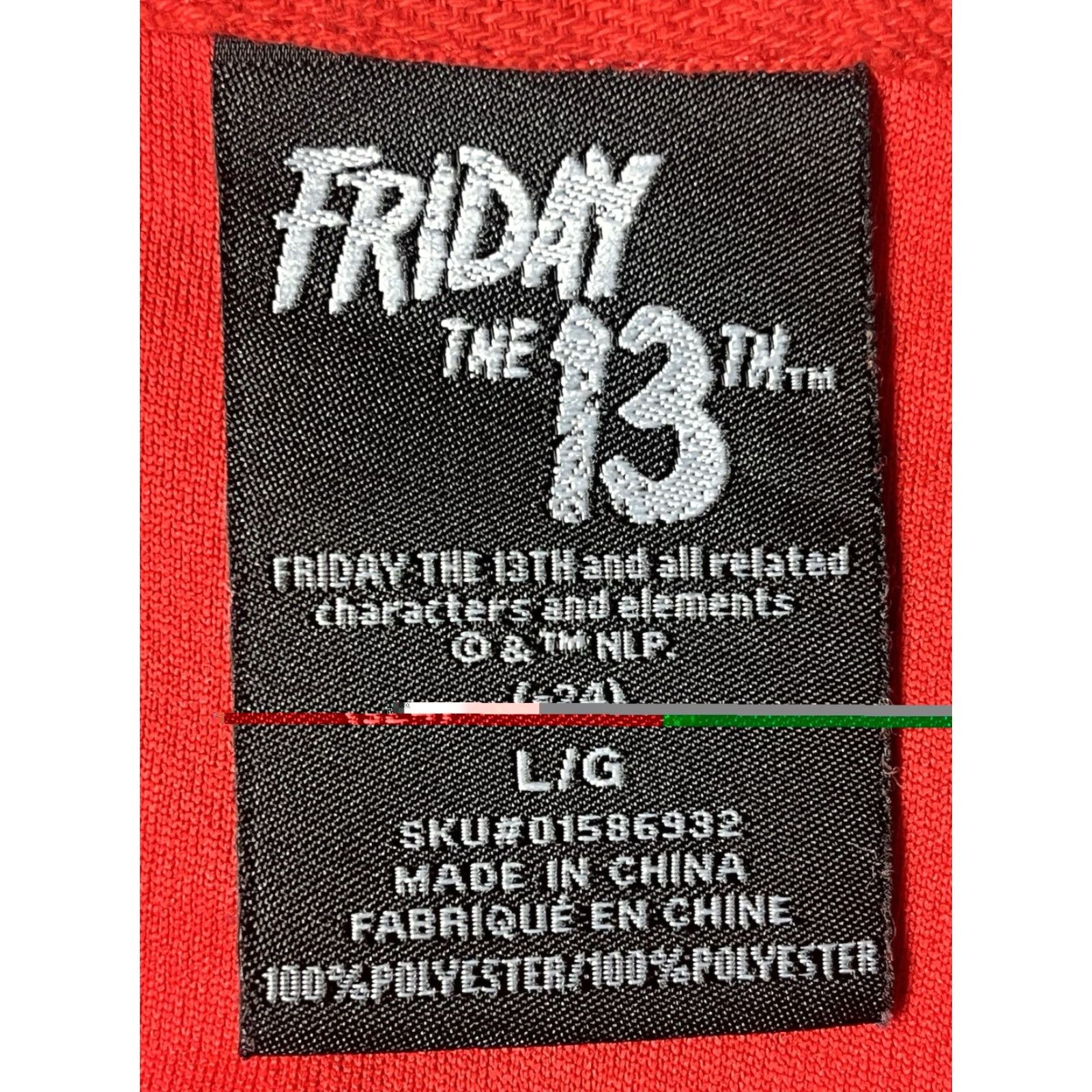 Vintage Friday The 13th Women Dress L Red Camp Crystal Lake Jason Voorhees Shirt Dress Halloween Graphic Print Vintage No? Size L / US 10 / IT 46 - 6 Thumbnail