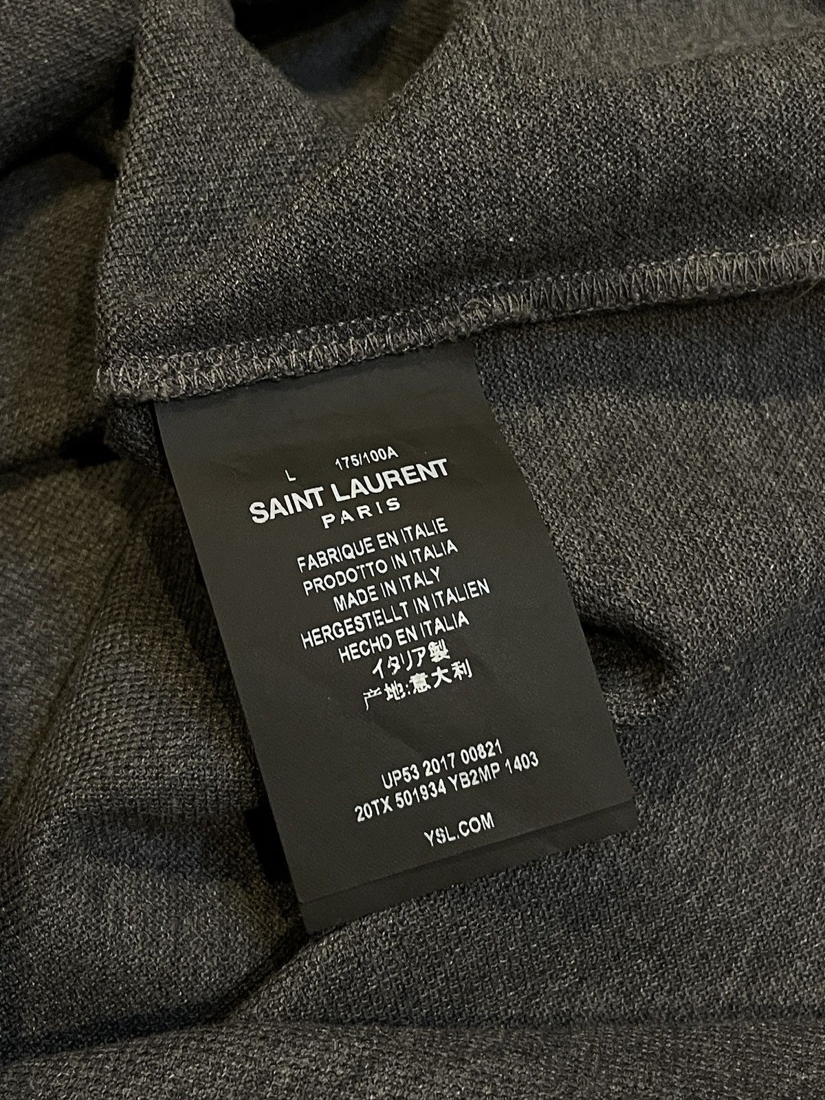 Saint Laurent Paris Saint Laurent polo Size US L / EU 52-54 / 3 - 5 Thumbnail