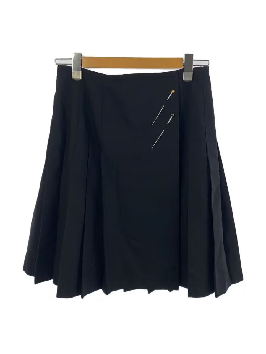 Jean Paul Gaultier Pleated Pin Wool Skirt Size 29" - 1 Thumbnail