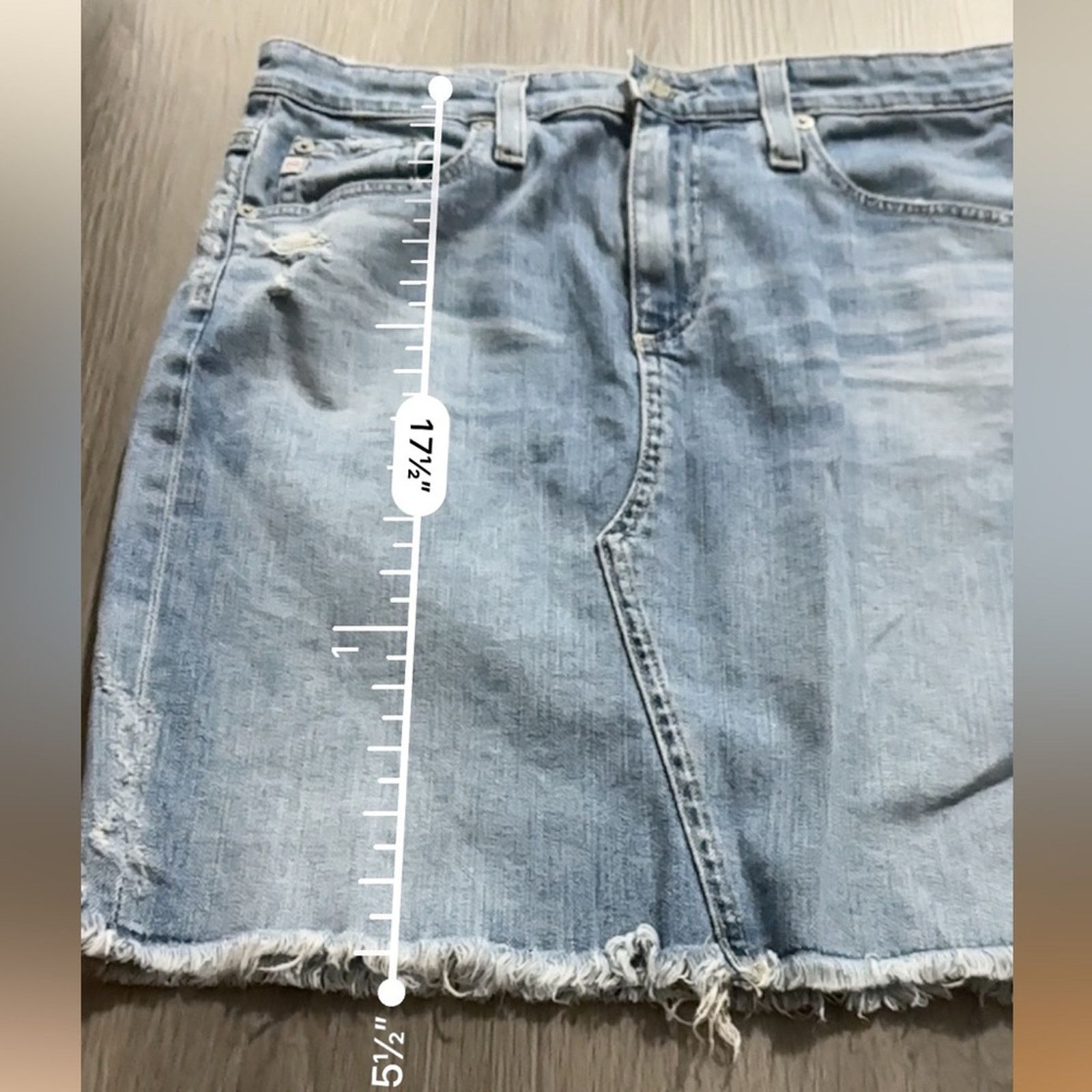 AG Adriano Goldschmied AG Adriano Goldschmied The Erin Denim Pencil Skirt Size 27 Size 27" / US 4 / IT 40 - 6 Thumbnail
