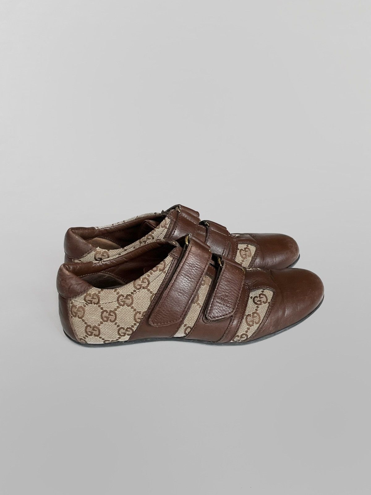 Gucci Vintage Gucci monogram leather boxing/soccer sneakers Size US 8 / IT 38 - 6 Thumbnail