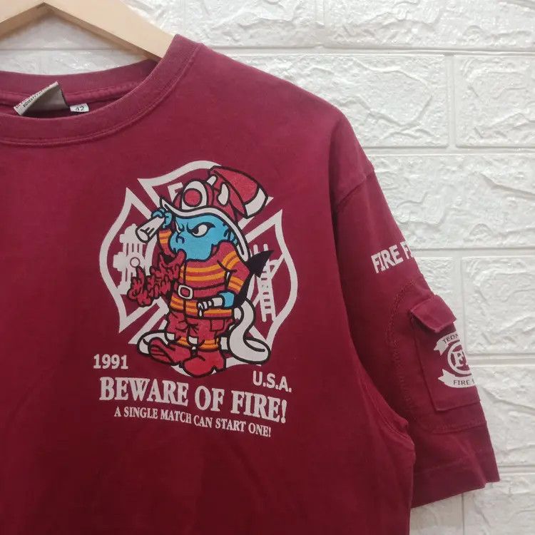 Tedman Vintage ted company fire fighter small pocket t-shirt Size US M / EU 48-50 / 2 - 7 Thumbnail