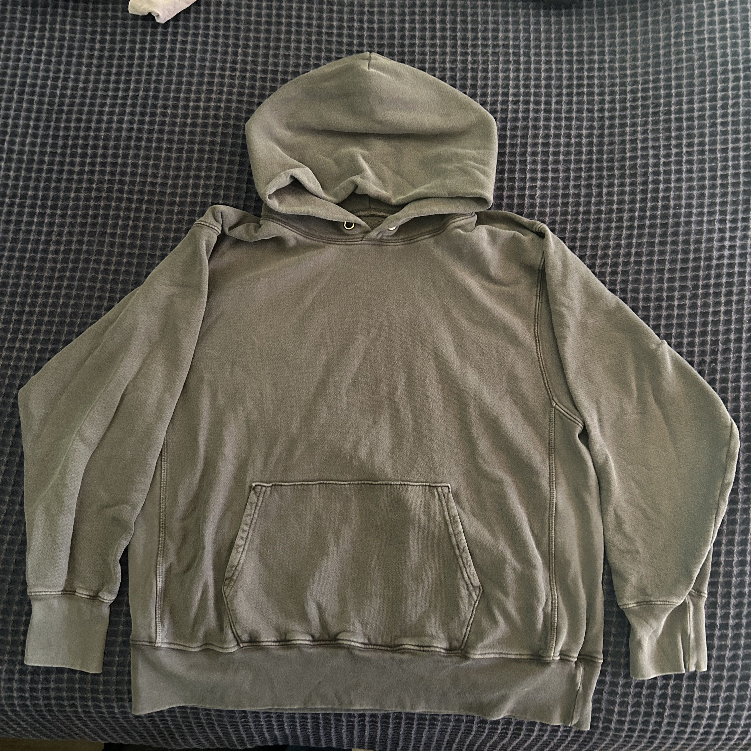 image of Les Tien Heavyweight Hoodie in Grey/Taupe, Men's (Size XL)