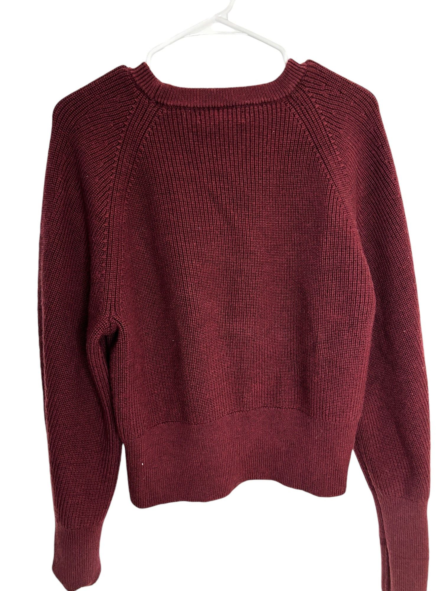Banana Republic Burgundy thick sweater medium Size L / US 10 / IT 46 - 2 Thumbnail