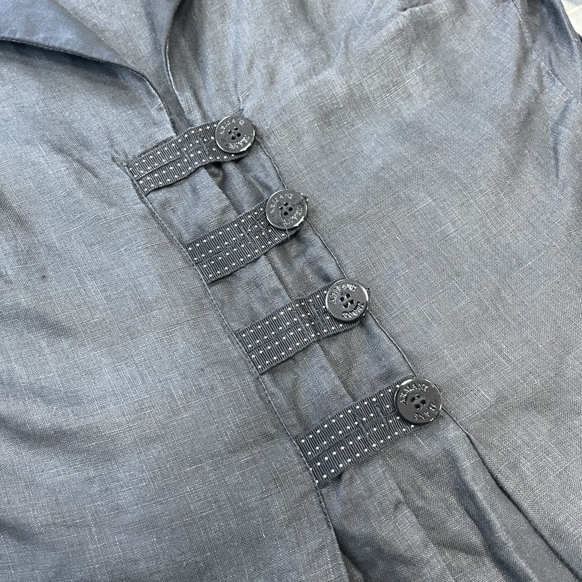 Armani × Vintage Vintage Armani Jeans Linen Blazer Size M Size M / US 6-8 / IT 42-44 - 8 Thumbnail