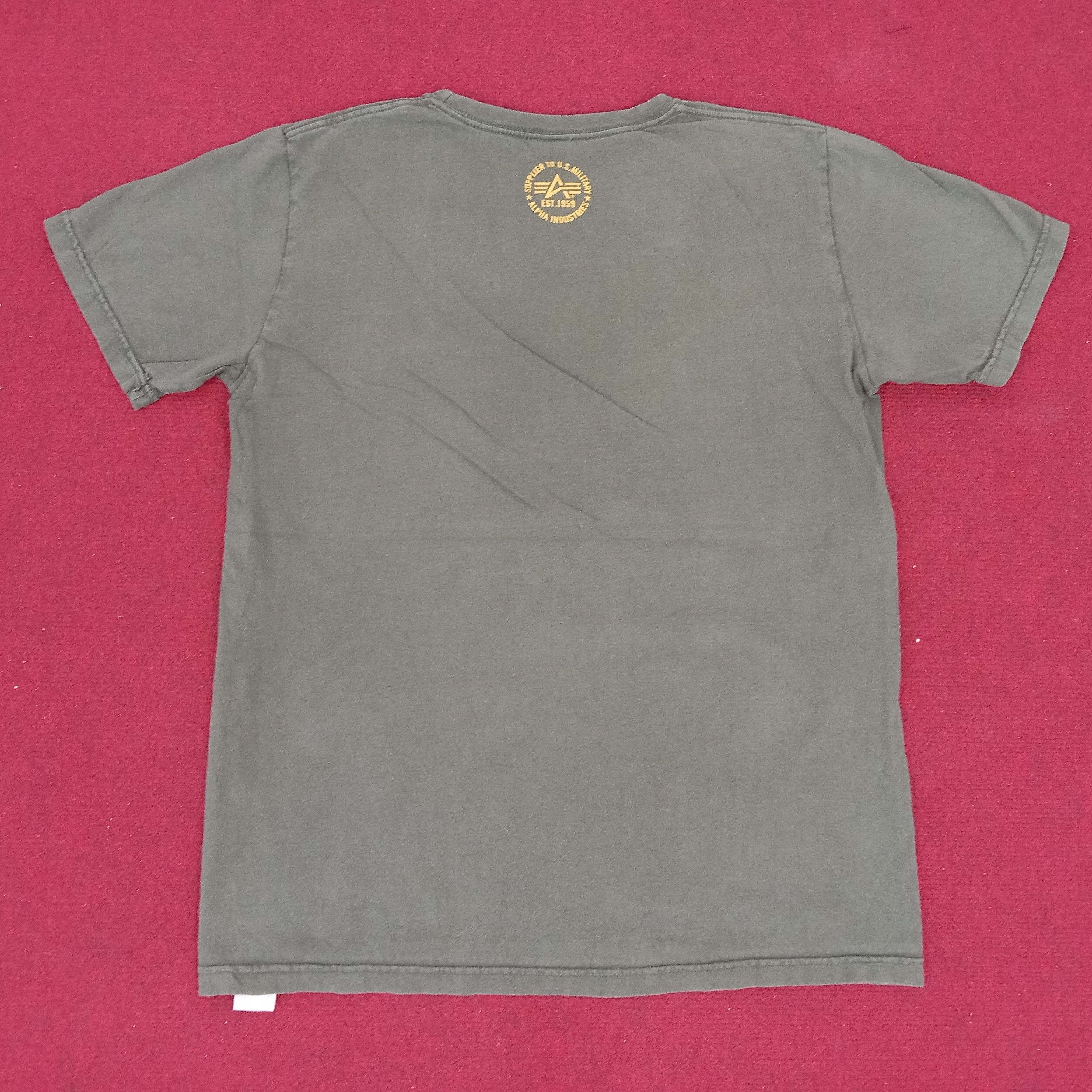 Alpha Industries × Vintage Alpha Industries Center Logo Design Tshirt Size US L / EU 52-54 / 3 - 3 Thumbnail