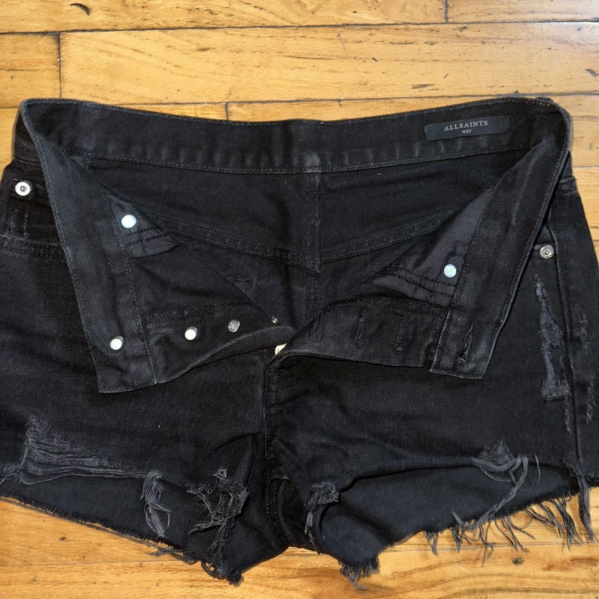 Allsaints Mai distressed shorts Size 27" / US 4 / IT 40 - 4 Thumbnail