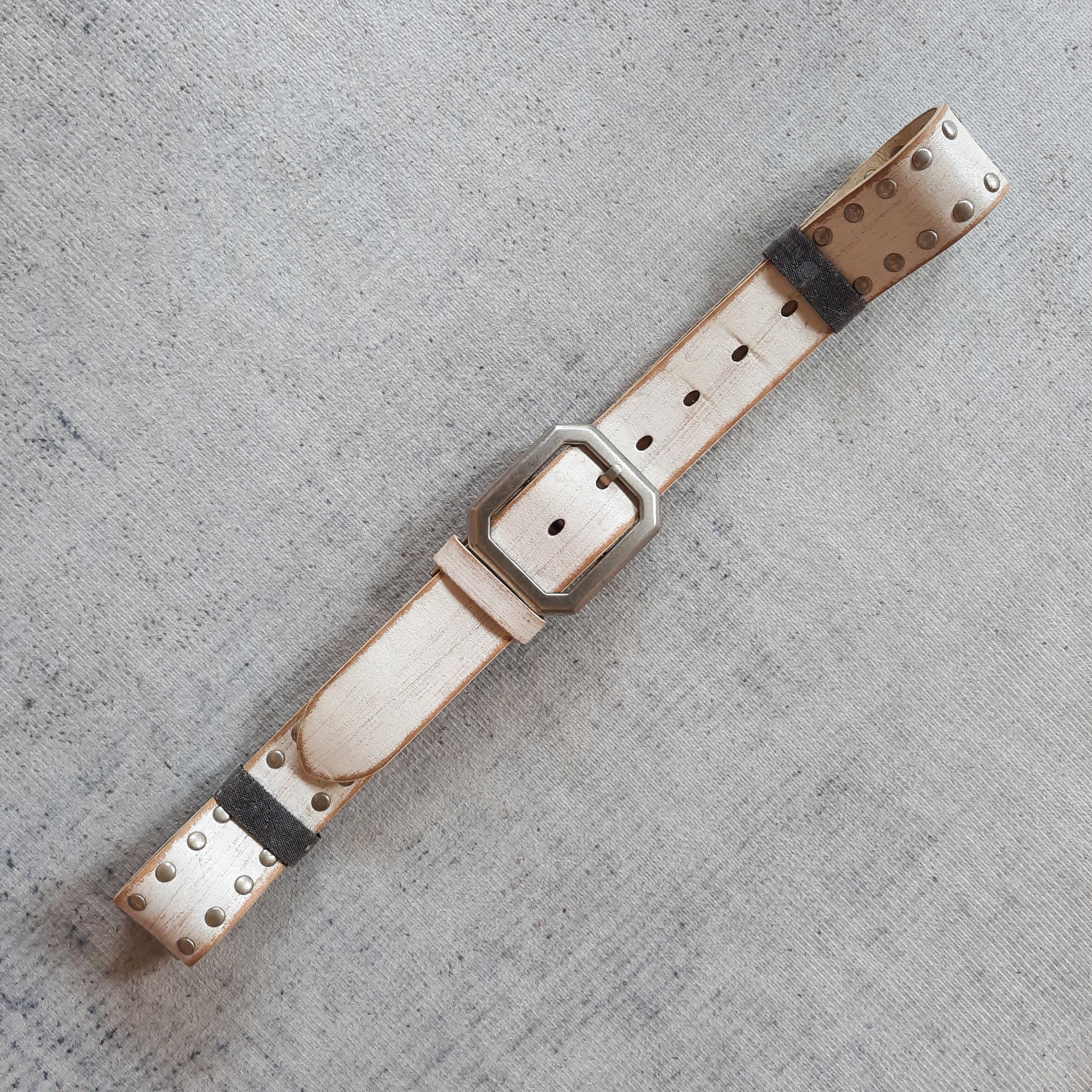 PPFM ☠️ Garrison stud punk rock style leather belt Size ONE SIZE - 8 Thumbnail