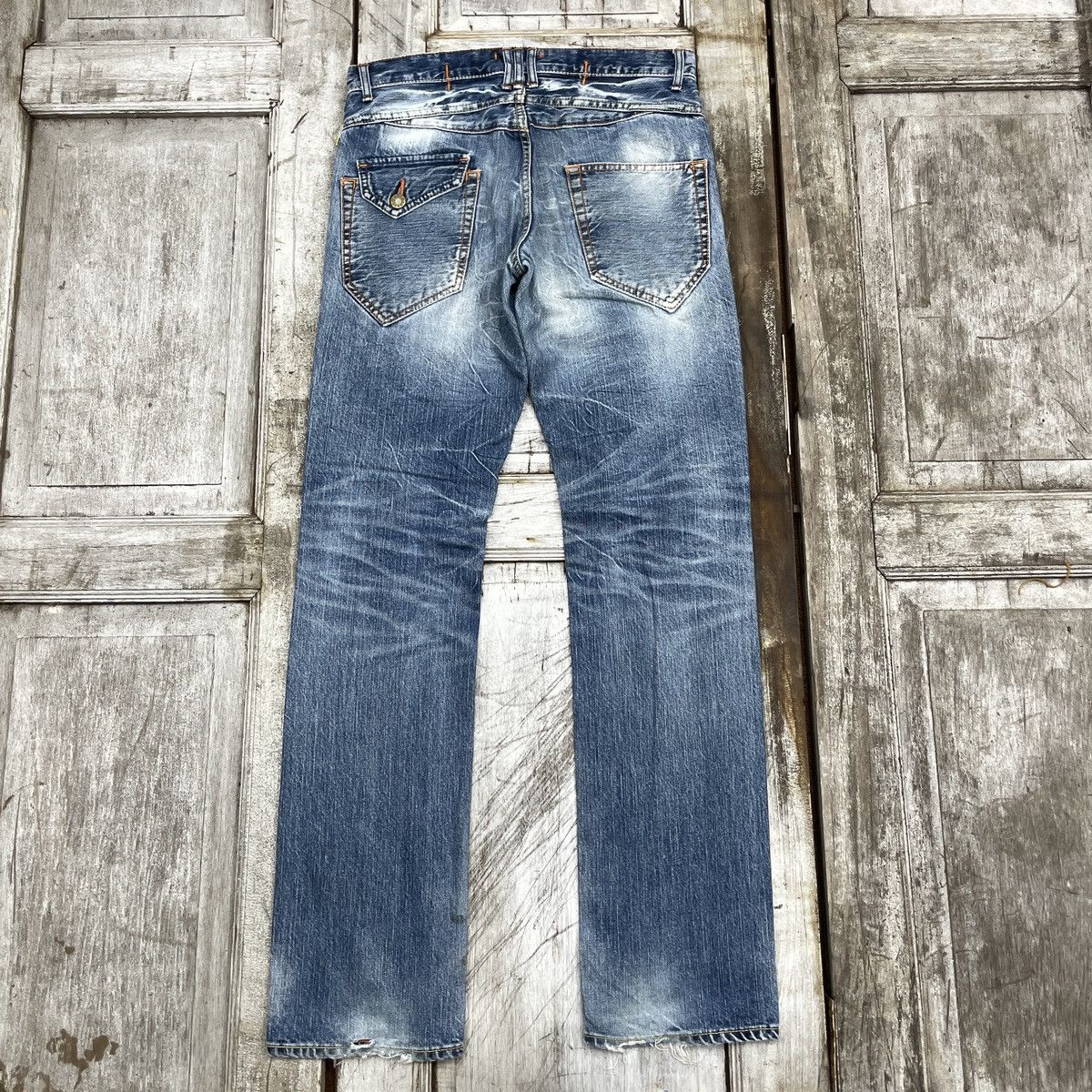 Japanese Brand × Vintage Vintage Japanese Brand Distressed B.W Jeans wc 347 Size US 31 - 2 Thumbnail