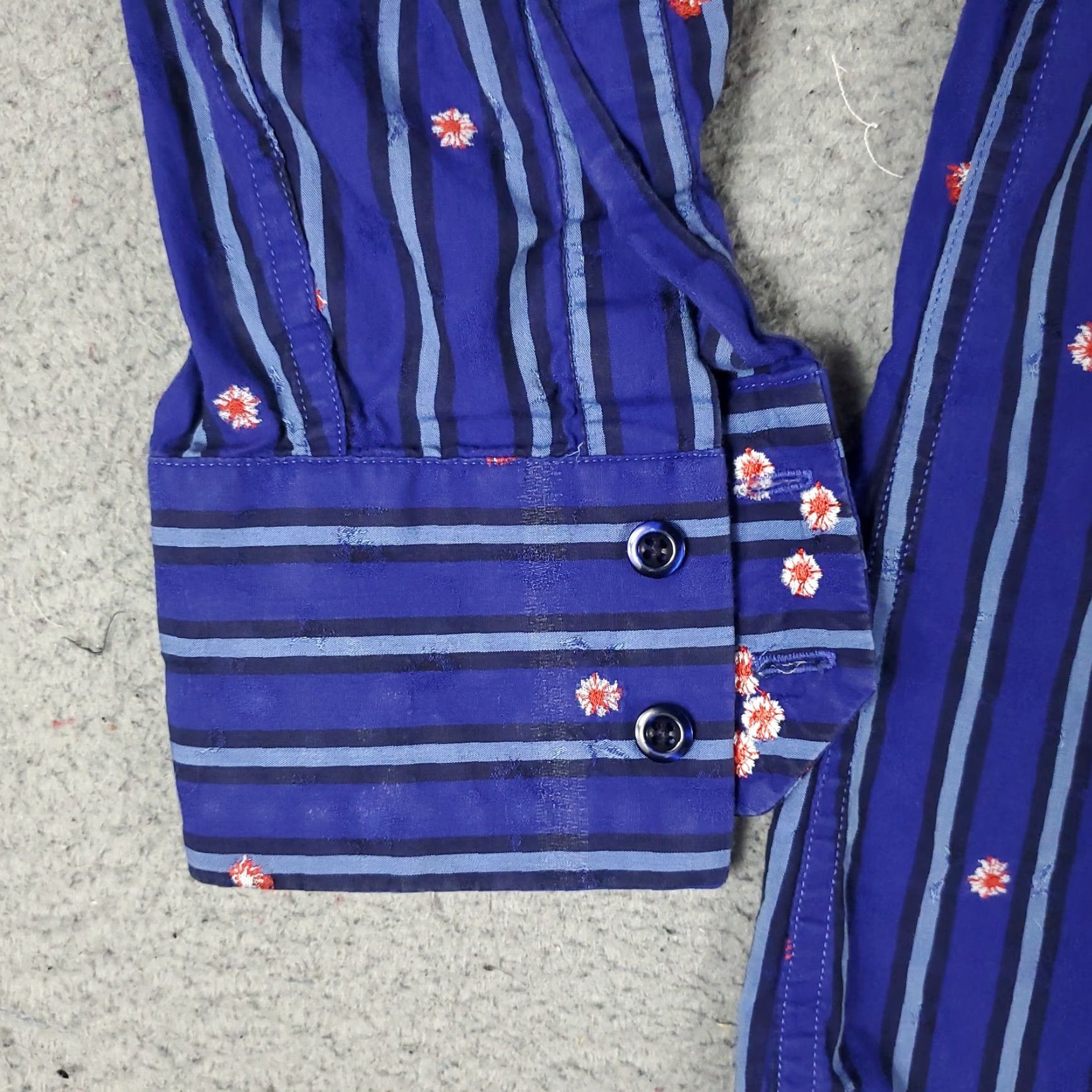 Robert Graham VINTAGE Robert Graham Shirt Mens Large Blue Striped Button-Up Long Sleeve Casual Button-Up 90s Modern Preppy Mens Size US L / EU 52-54 / 3 - 4 Thumbnail